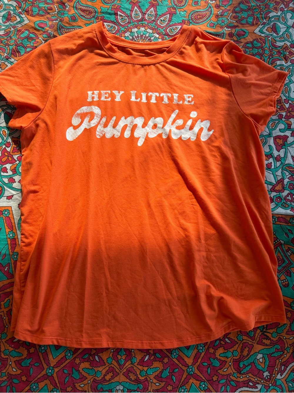 Ingrid & Isabel Maternity Fall Autumn Halloween “Hey Little Pumpkin” XL Tee